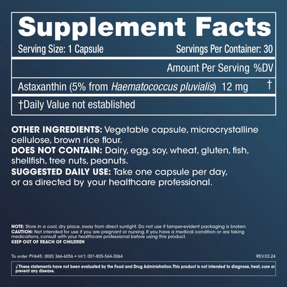 Astaxanthin 12mg