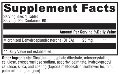 Superior DHEA Micronized 25 mg.