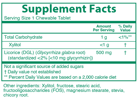 Rx Vitamins Chewable Licorice Deglycyrrhizinated