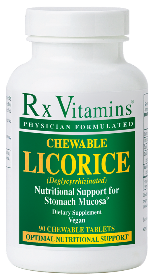 Rx Vitamins Chewable Licorice Deglycyrrhizinated